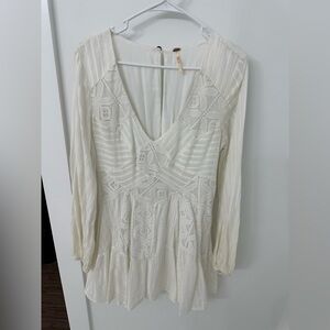 Free People Patchwork of My Dreams Mini in Ivory Size L